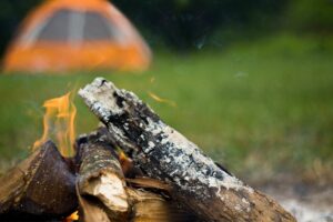 dispersed camping fire